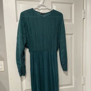 Zara pleated maxi dress